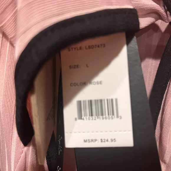 LIGHT PINK SLIP DRESS WITH OPEN BACK NWT - Picture 6 of 7